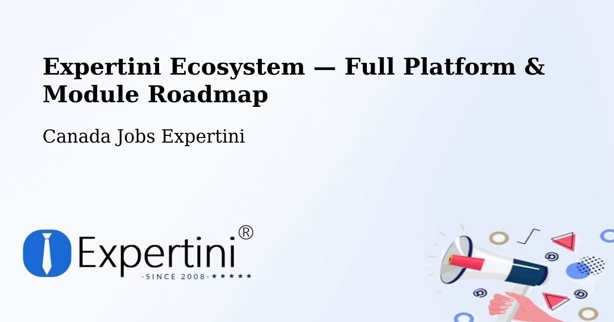 Expertini Ecosystem — Full Platform & Module Roadmap – Millet